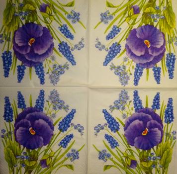 012 Stiefmütterchen - 3-ply (blue) - Atelier